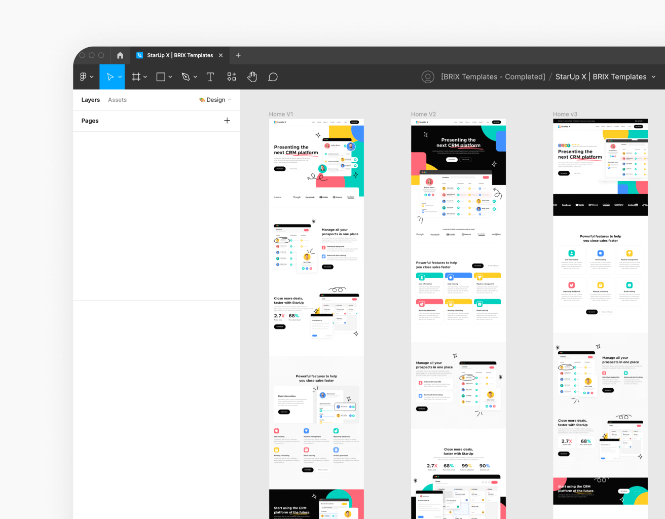 Figma File Included - StarUp X Webflow Template